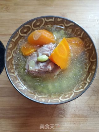 Pork Bone and Carrot Edamame Soup recipe