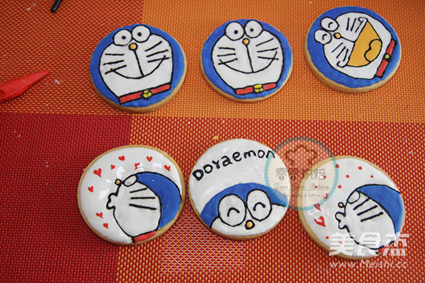 Doraemon Icing Cookies recipe