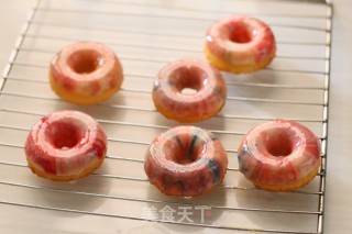 #trust之美#pink Color Glazed Chocolate Donut Cake recipe