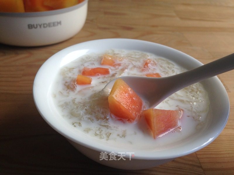 "palace Royal Products" Arrived, and The Home is Also The Palace-"papaya Milk Bird's Nest" recipe
