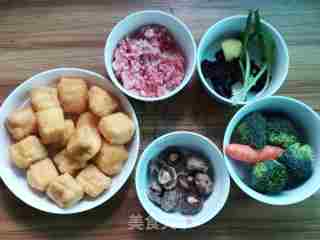 Tofu with Mushrooms and Oil recipe