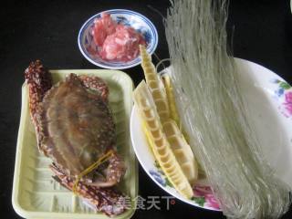 Steamed Crab with Minced Vermicelli in Clay Pot recipe