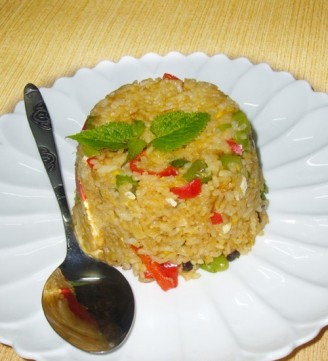 Fried Rice with Egg and Vegetable recipe