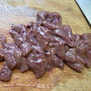 Stir-fried Pork Liver with Edamame and Mushrooms recipe