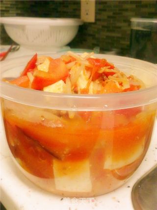 Boiled Tofu with Tomato Minced Meat recipe