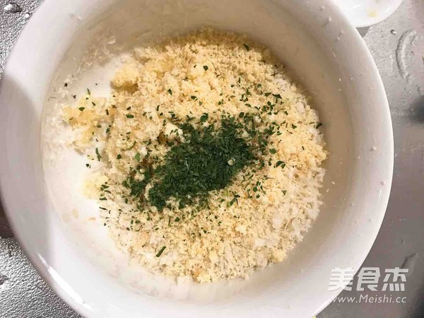 Chicken, Cheese Powder, Bread Crumbs recipe