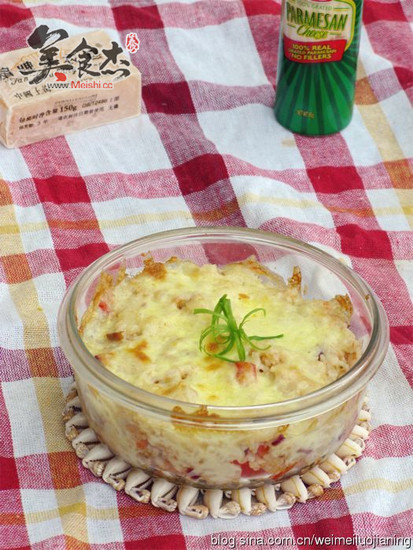 Tuna Cheese Baked Rice recipe