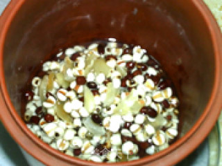 Barley, Red Bean and Lily Congee recipe