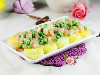 Stewed Yuzi Tofu with Peas and Shrimp recipe