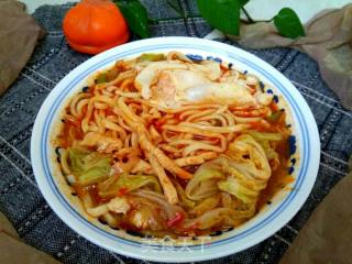 #快手懒人饭#spicy and Sour Noodles with Poached Egg and Chicken recipe