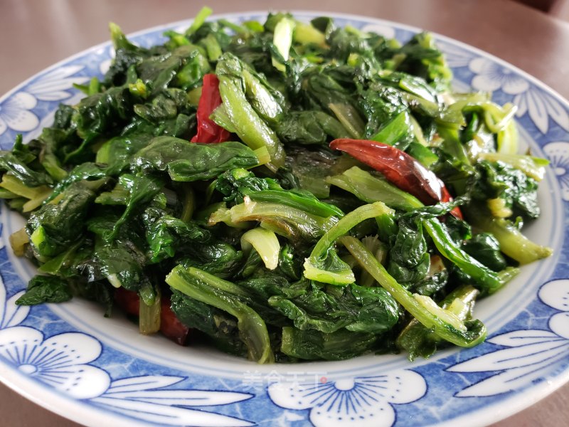 Vegetarian Fried Lettuce Leaves recipe