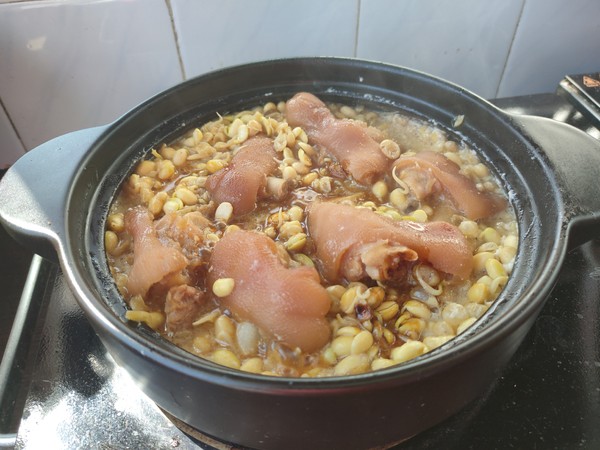 Stewed Pork Feet with Soybean Sprouts recipe
