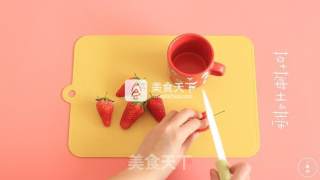 Homemade Strawberry Banana Jam in Spring in An Enamel Pot recipe