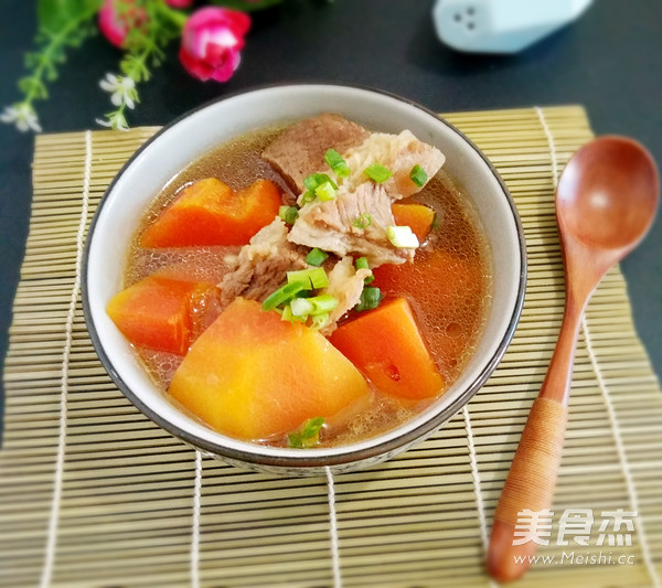 Papaya Stewed Beef Brisket Soup recipe