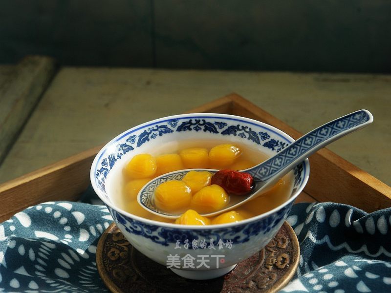 Taro Balls with Red Dates in Syrup recipe