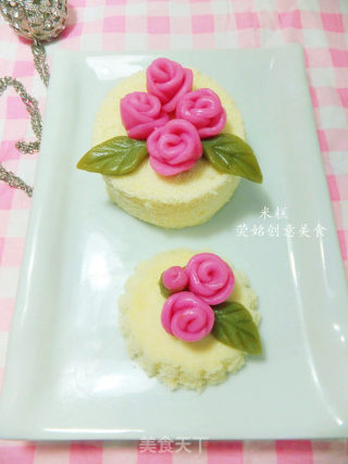 Beautiful, Healthy and Unique Taste-----rice Cake Cake recipe
