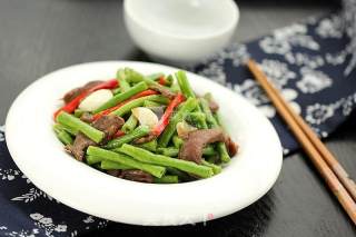 Stir-fried Pork Heart with Beans recipe