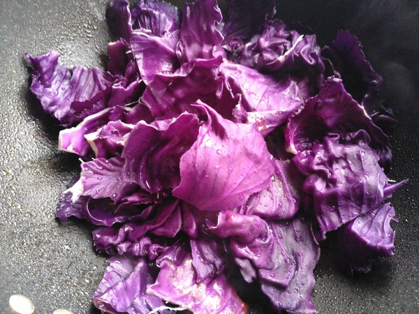 Fried Purple Cabbage recipe