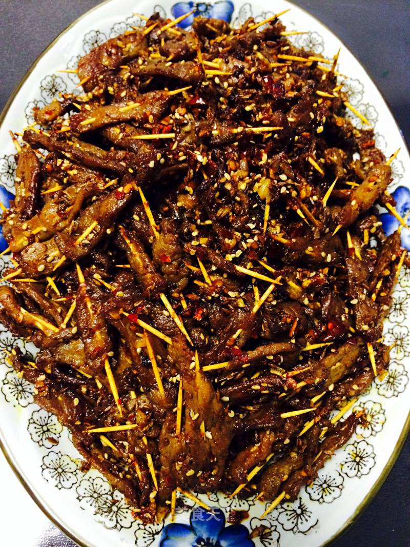 Spicy Toothpick Beef recipe