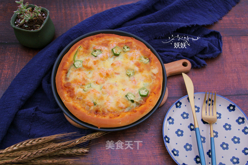 Shrimp Thick Bottom Pizza recipe