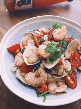 Thai-style Cold Seafood Noodles recipe