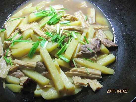 Potato Stewed Yuba recipe