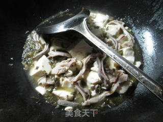 #trust of Beauty#boiled Tofu with Pork Belly with Pickled Vegetables recipe