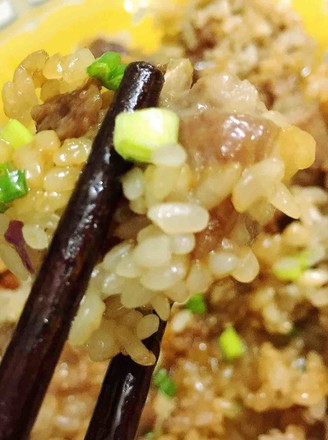 Microwave Glutinous Rice Steamed Pork Ribs recipe
