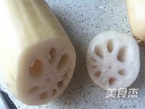 Rock Sugar Stuffed Lotus Root recipe