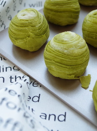 Bean Paste Egg Yolk Matcha Crisp recipe