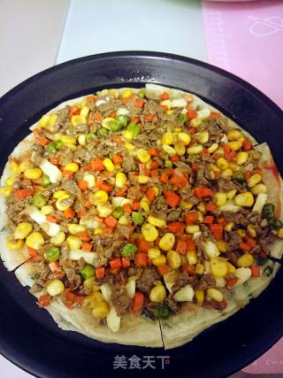 Beef Pizza with Scallion Pancakes recipe