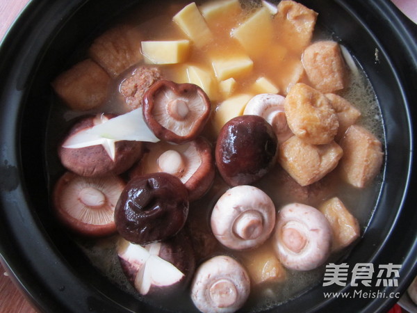 Bone Soup Meatballs and Shrimp Pot recipe