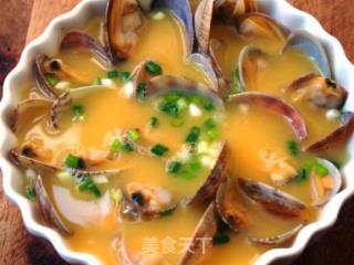 Steamed Egg with Clams recipe