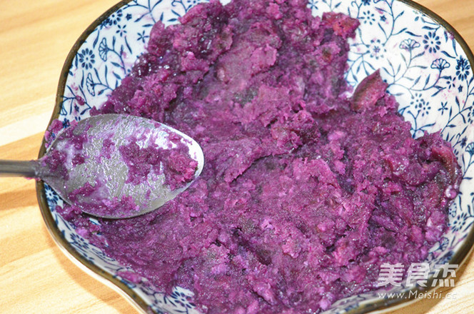 Microwave Version Coconut Purple Potato Cake recipe