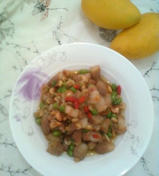 Stir-fried Dried Shrimp with Edamame recipe