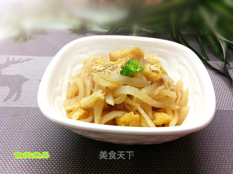 Shredded Radish with Minced Meat recipe