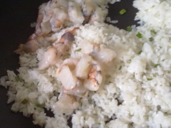 Shrimp Fried Rice with Chives recipe