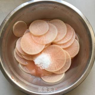 Sweet and Sour Radish Slices recipe