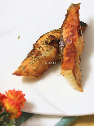 Rosemary Grilled Salmon Steak recipe