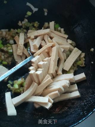 Fried Green Cabbage with Tofu recipe