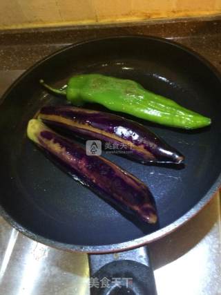 Grilled Whole Eggplant with Hot Pepper recipe