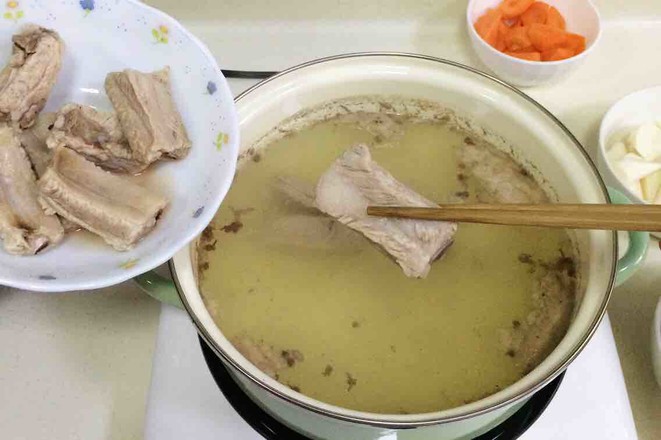 Carrot Corn Yam Pork Rib Soup recipe