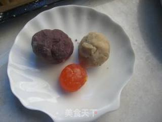 Mooncake with Red Bean, Lotus Paste and Egg Yolk recipe
