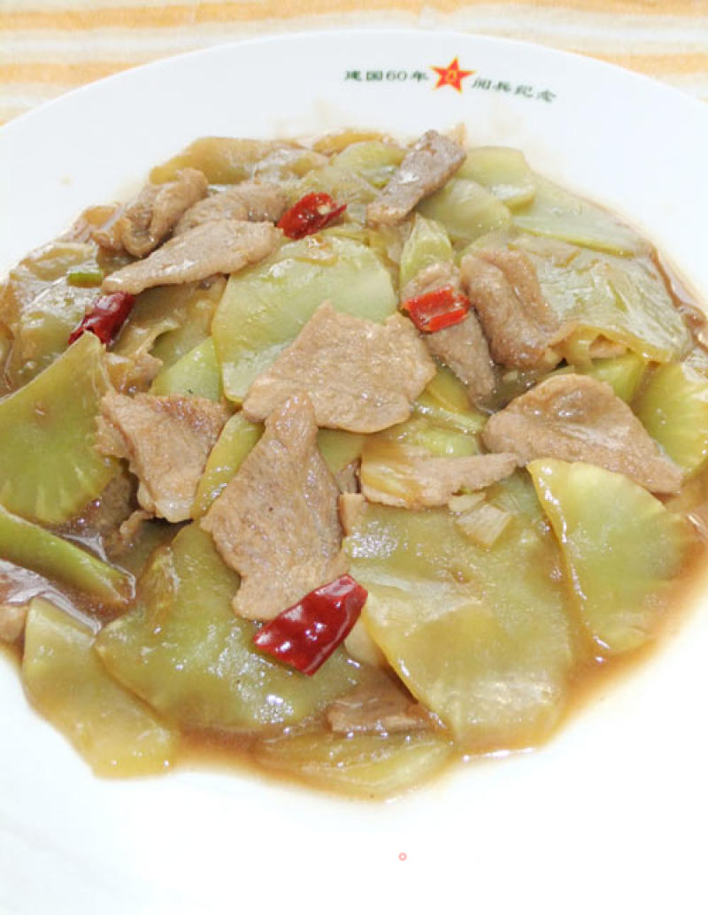 Stir-fried Pork with Lettuce recipe