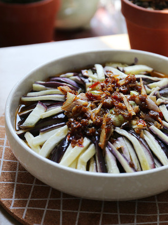 Steamed Eggplant with Garlic recipe