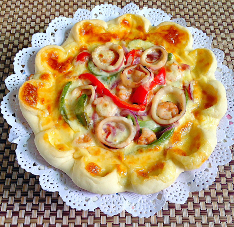 Zhixin Seafood Pizza recipe