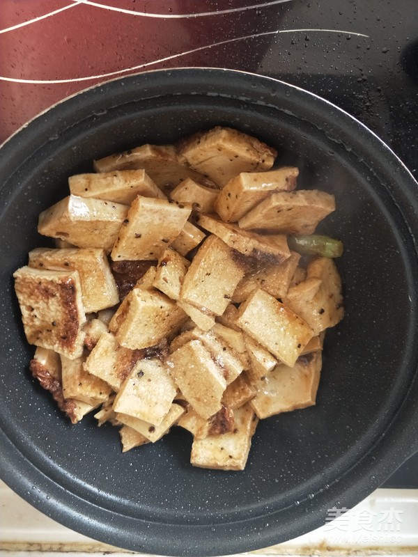 The Vegetarian Dish Tastes Like Grilled Meat-----black Pepper Thousand-page Tofu recipe