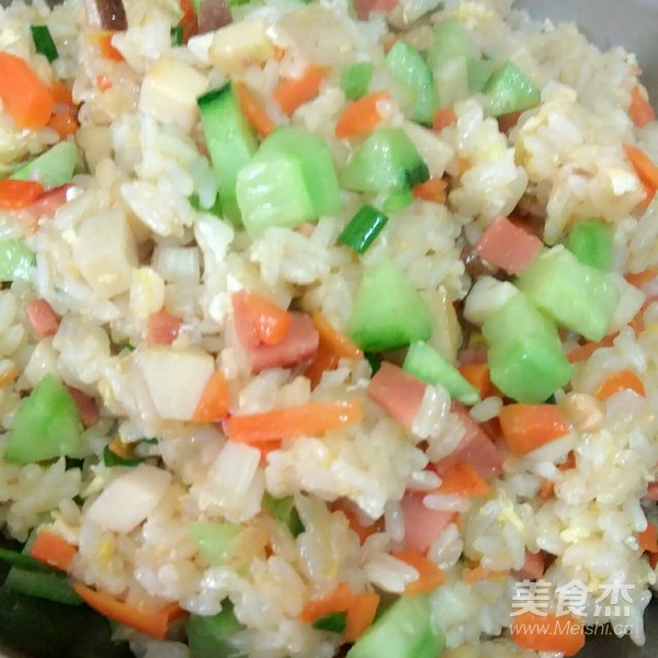 Cucumber and Carrot Fried Rice recipe