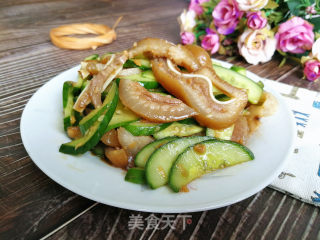 Cucumber with Pork Ears recipe