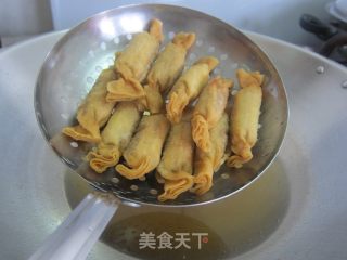 Children's Trick "sugar-shaped Wonton Skewers" recipe